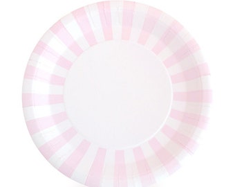 pink paper plates etsy