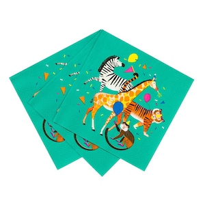 Party Animal Napkin / Safari Party Napkin / Safari Party / Jungle Party / Let's Get Wild / Party Like An Animal / Circus Party image 1