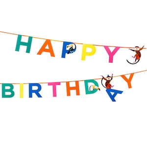 Animal Party Banner / Party Like An Animal Garland / Party Animal Banner / Happy Birthday Banner / Let&#39;s Get Wild / Party Like An Animal