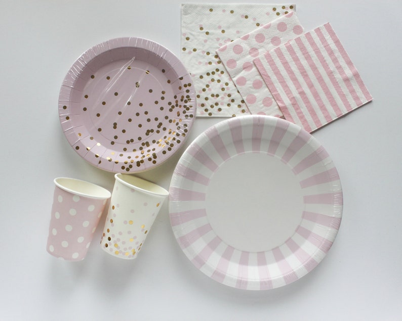 Pink and White Cups Pink and White Polka Dot Cup Pink Polka Dot Cup Bridal Shower Cup Baby Shower Cup Pink Paper Cup Pink Party