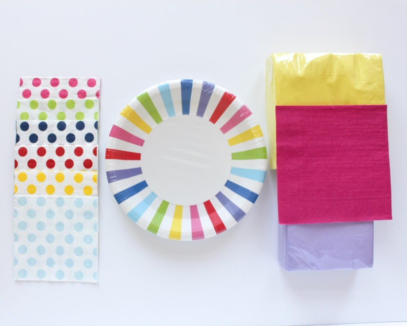 Pink Plates Pink Dessert Plates Pink Paper Plate Bright Pink Plate Pink Party Plates Pink Small Plate
