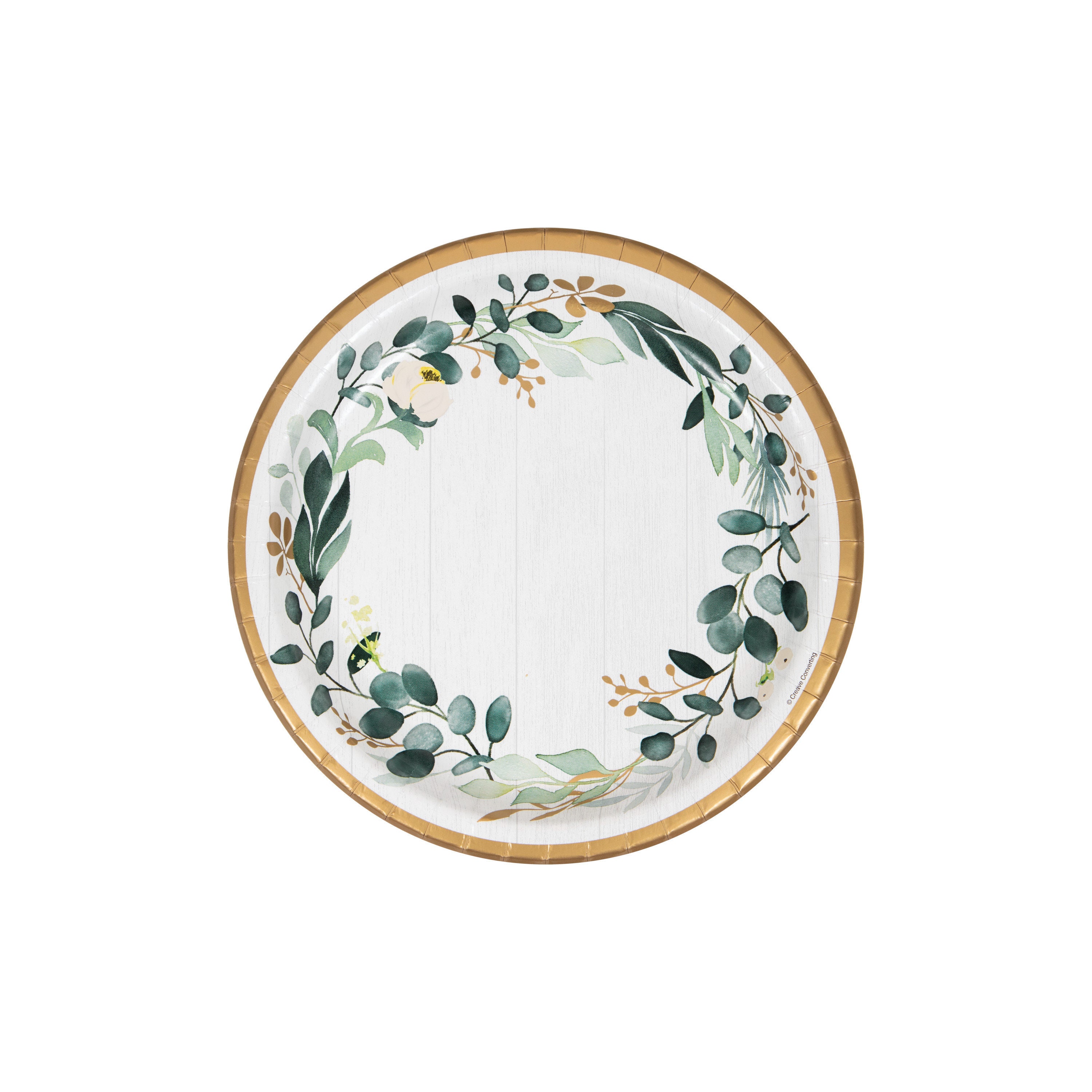 Eucalyptus Floral PLATTER sized Plates / Botanical Wedding Etsy