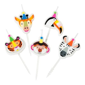 Party Animal Candles / Animal Candles / Cake Candle /Safari Party /Party Animal Birthday /Let&#39;s Get Wild /Party Like An Animal /Jungle Party