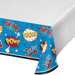 Superhero Table Covering / Superhero Party Decorations / Superhero Party / Superhero Birthday Party  / Super Hero Party