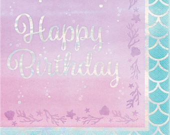 Mermaid Napkin / Mermaid Party Napkins / Mermaid Party / Mermaid Party Decorations / Mermaid