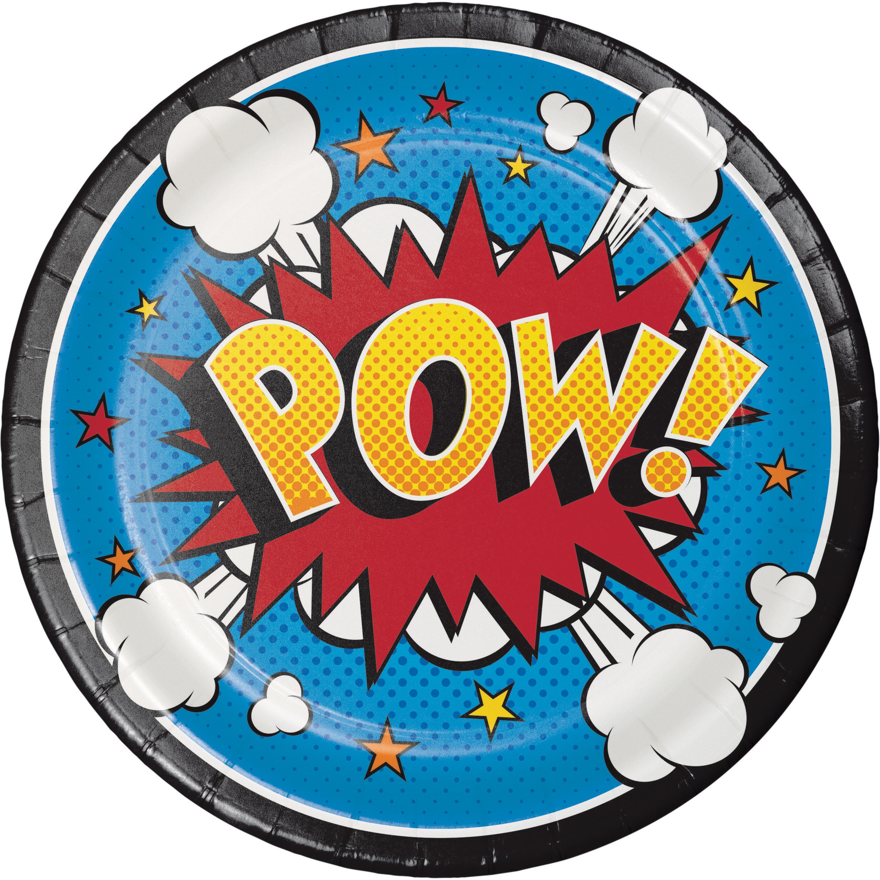 Superhero Plates / Superhero Party Plates / Superhero Party / Etsy