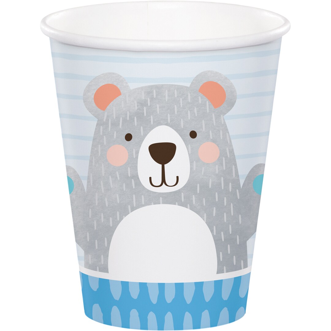 Bear Cups / Baby Bear Cups / Bear Birthday Cups / Bear Party Cup ...