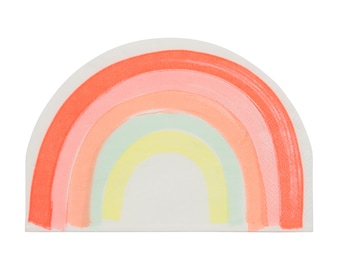 Rainbow Napkins /Rainbow Paper Napkins / Rainbow Shaped Napkins / Rainbow Party Napkin / Rainbow Party / Somewhere Over the Rainbow