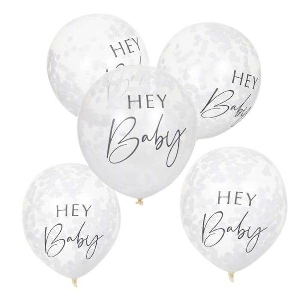 Hey Baby Balloon / Botanical Hey Baby Balloon / Boy or Girl /Gender Neutral Balloon / Hey Baby Shower / Hey Baby Theme / Baby Shower Balloon