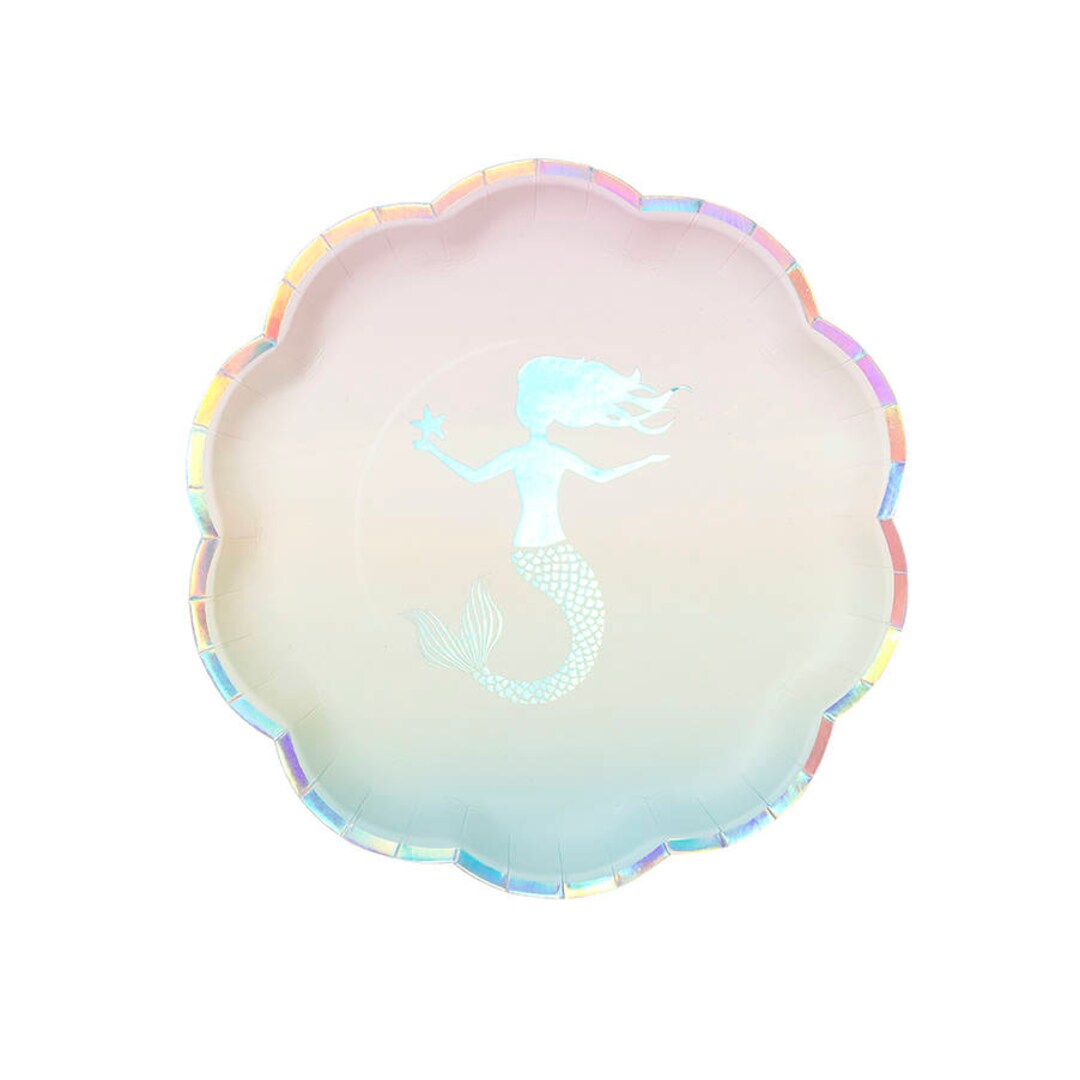 Mermaid Plates / Mermaid Party Plates / Mermaid Party / Mermaid Party