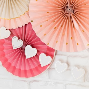 Heart Banner / Ivory and Gold Heart Banner / Bridal Shower Banner / Bachelorette Banner / Gold Heart Bridal Banner / Heart Shaped Banner