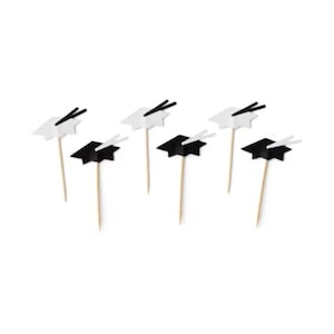 Graduation Cupcake Toppers / Graduate Cupcake Topper / Graduation Cap / Graduation Cap Cupcake Toppers / Class of 2025 / Class of 2026