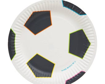 Soccer Ball Party Plates / Soccer Birthday / Soccer Party /Soccer Team Party / Soccer Plates / Sports Party / Boys Birthday / Girls Birthday
