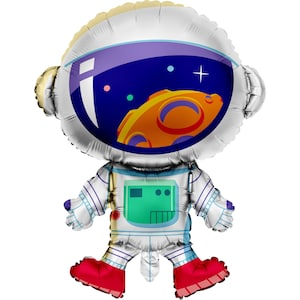 Blast Off! Astronaut Balloon for a Stellar Space Party | Space Party Decoration / Space Explorer Balloon / Space Birthday Party /To the Moon