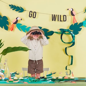 Go Wild Party Banner / Animal Garland / Party Animal Banner / Happy Birthday Banner / Let&#39;s Get Wild / Party Like An Animal