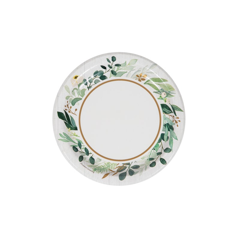 Eucalyptus Floral PLATTER sized Plates / Botanical Wedding