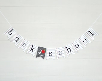 Back To School Felt Banner / Back to School Garland / Back to School Party / School Decor / PTA Decorations / Back to School Celebration