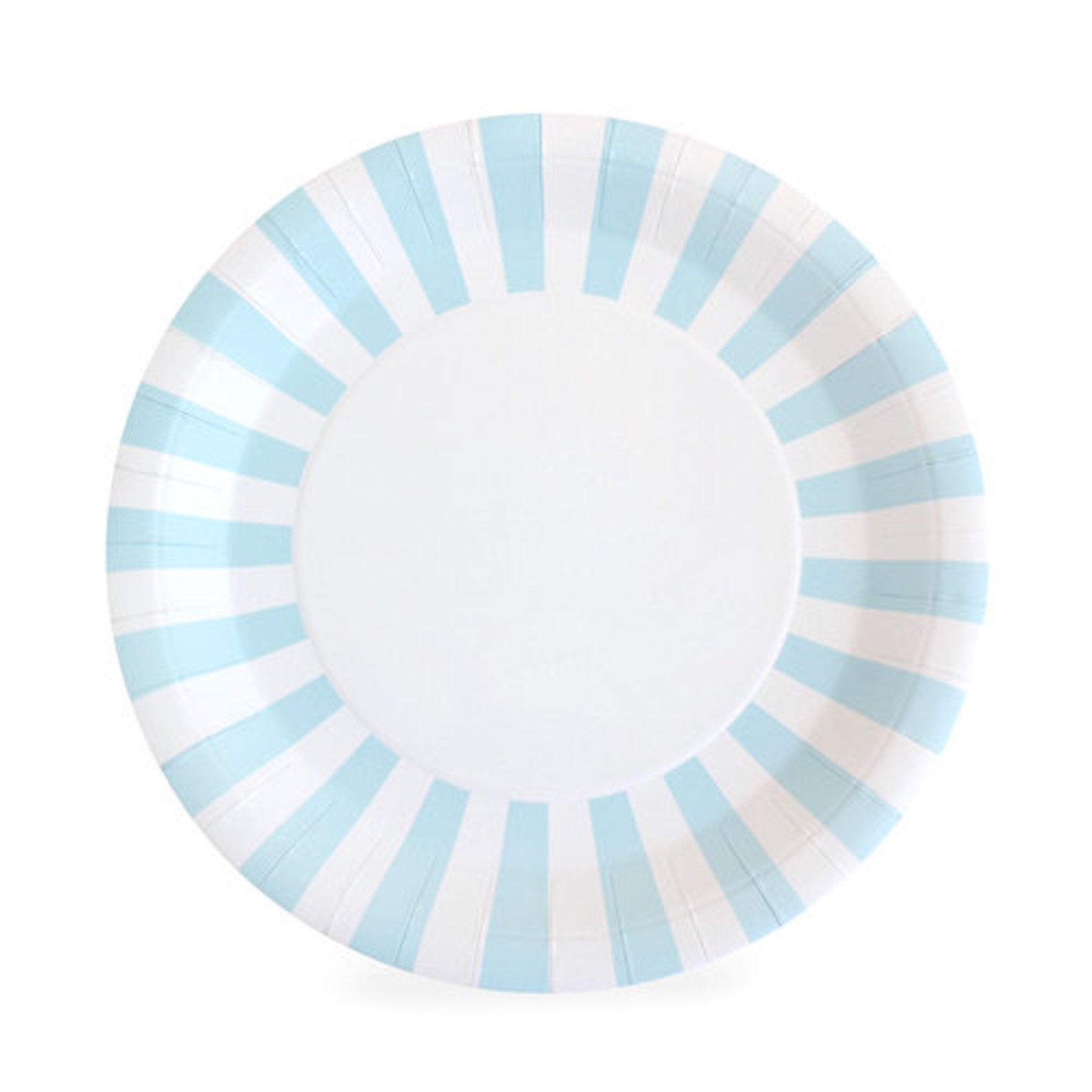 Light Blue Dinner Plates / Blue Party Plates / Blue Paper Etsy