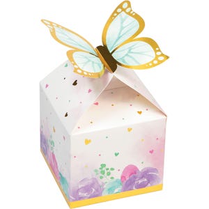 Butterfly Shimmer Favor Boxes / Butterfly Birthday / Butterfly Party Decor / Fluttering Butterfly / Girls Birthday Decorations/ Baby Shower
