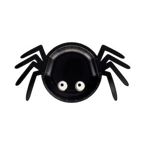 Spider Shaped Paper Plate / Spooky Spider Plate / Halloween Party Plates / Halloween Spider Plate / Halloween Birthday / Itsy Bitsy Spider