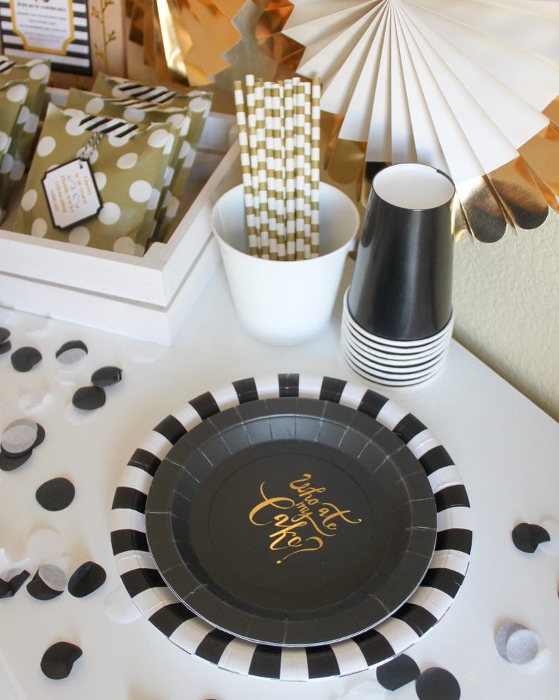 Black Cups / Black Party Cups / Black Paper Cups / Halloween | Etsy