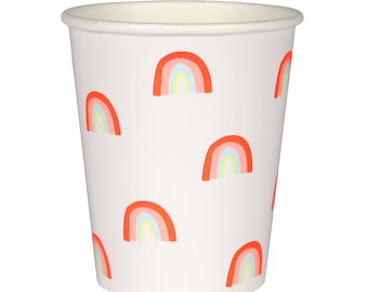 Rainbow Cups /Rainbow Paper Cups / Rainbow Party Cups / Rainbow Party / Somewhere Over the Rainbow / Rainbows and Unicorns