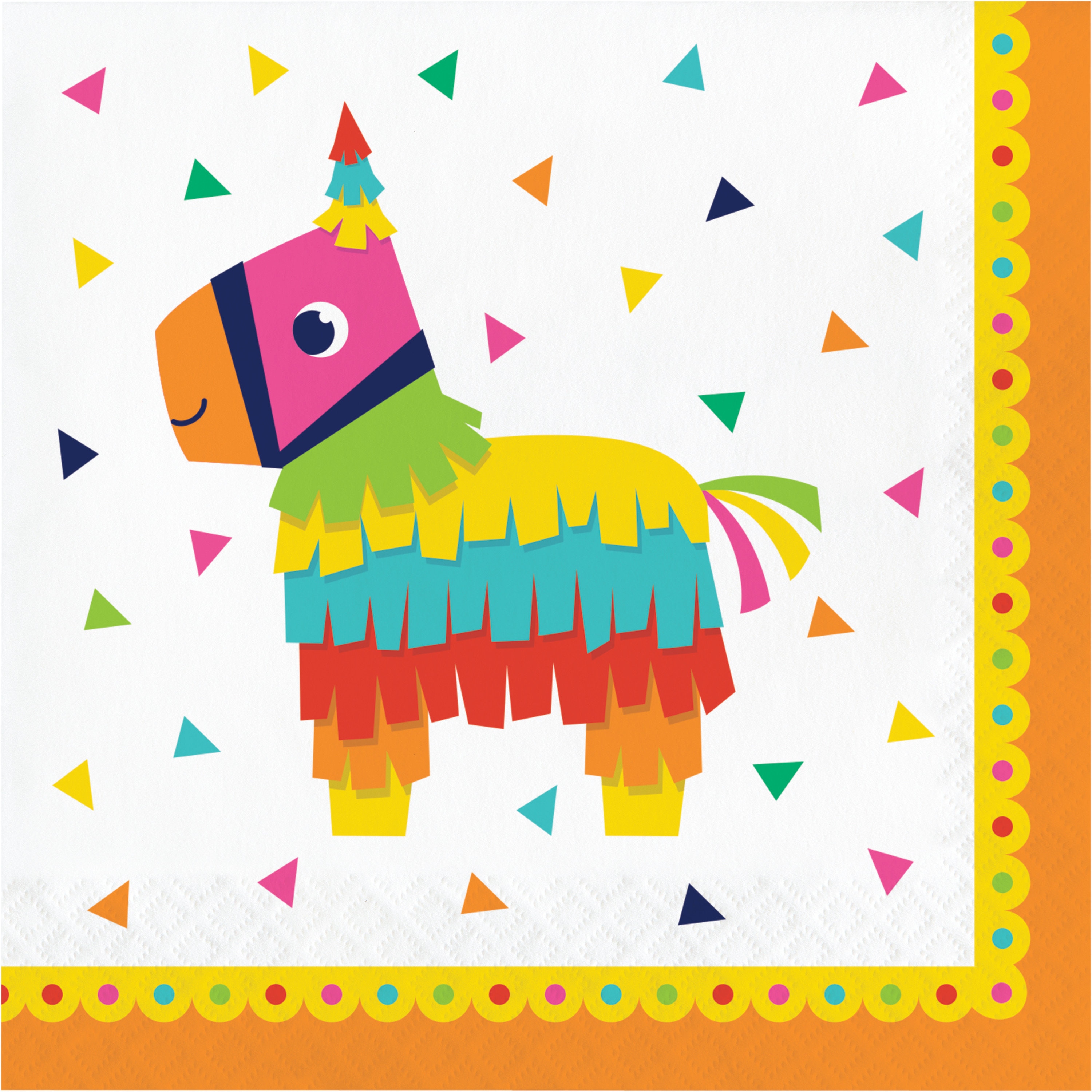 Large Pinata Napkin Fiesta Party Napkin Cinco De Mayo Mexican Fiesta Fiesta Party Napkins Llama Party Taco Party Cactus Party