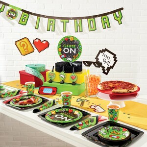 Video Game Happy Birthday Banner / Gamer Birthday Party / Video Game Banner / Game On Birthday / Video Game Party / Happy Birthday Banner