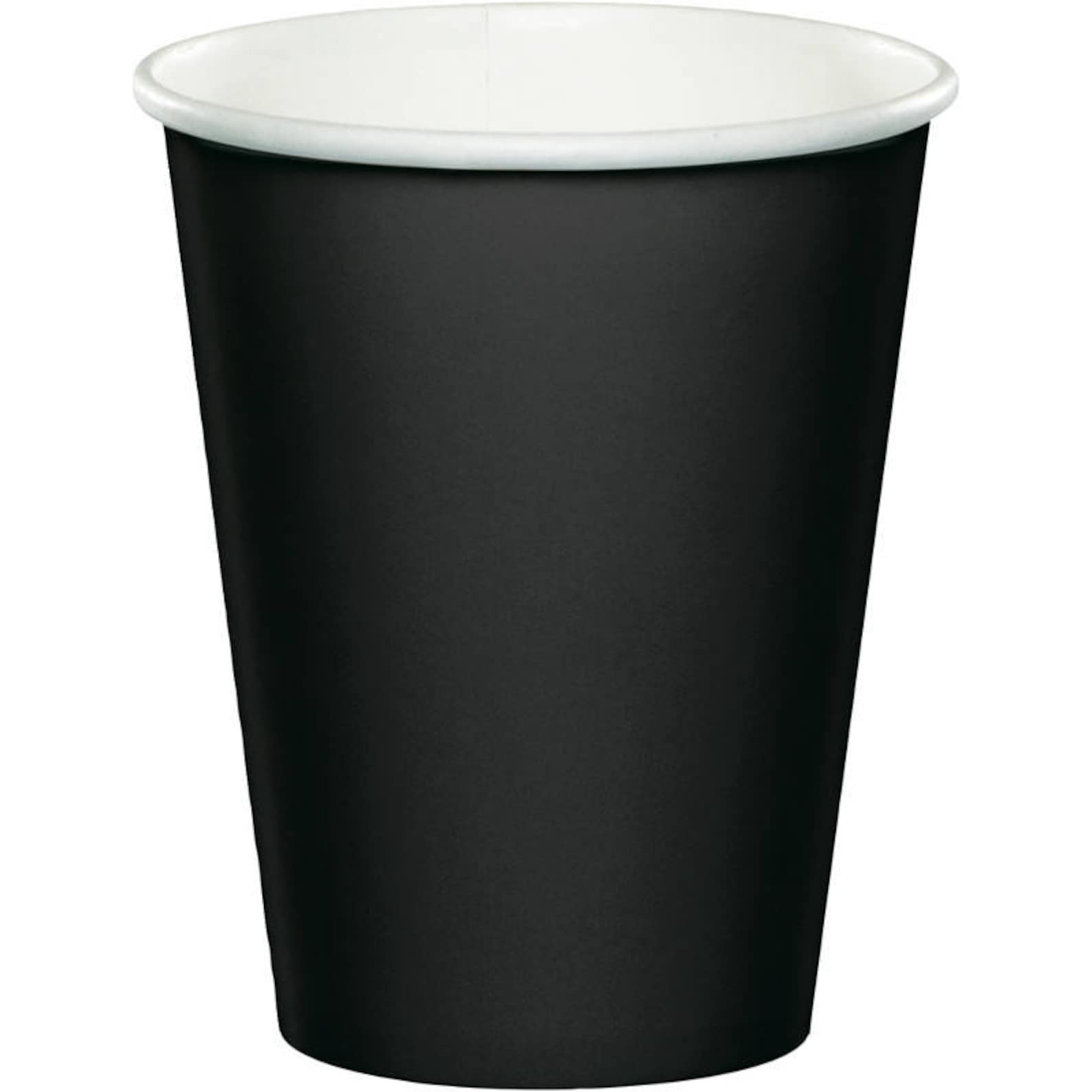 Black Cups / Black Party Cups / Black Paper Cups / Halloween Cups