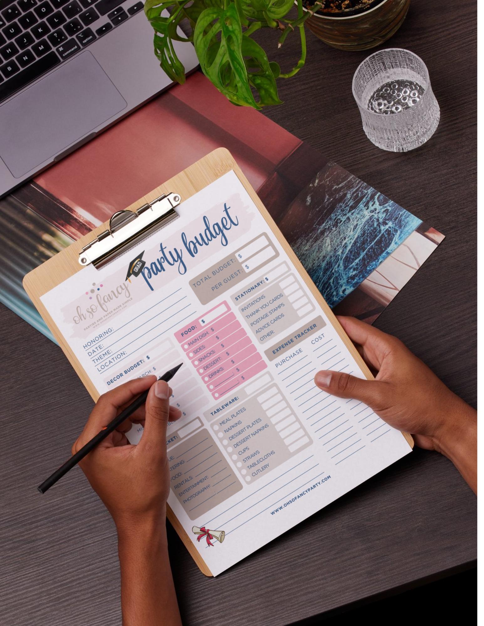 Graduation Budget Sample Printable Graduation Party Budget Guide | Grad Party Planner | Instant ...