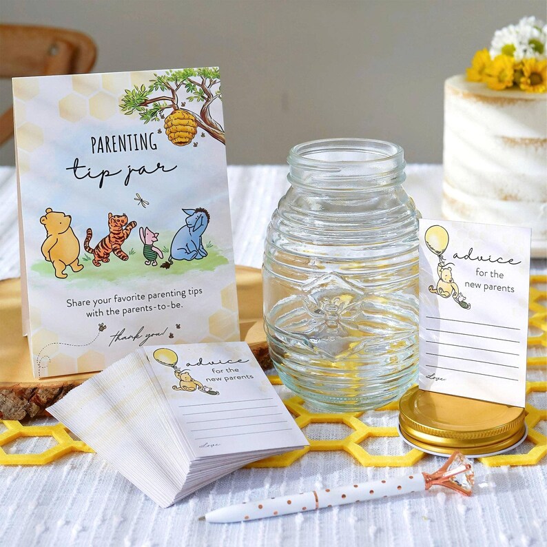 Honey Bear Baby Blocks Shower Decor Boxes | A Little Honey is on the Way Shower Decor | BABY Shower Decor | Gender Neutral Baby Shower Decor image 14