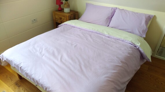 Single Double King Size Duvet Cover With Continuous Zip Etsy