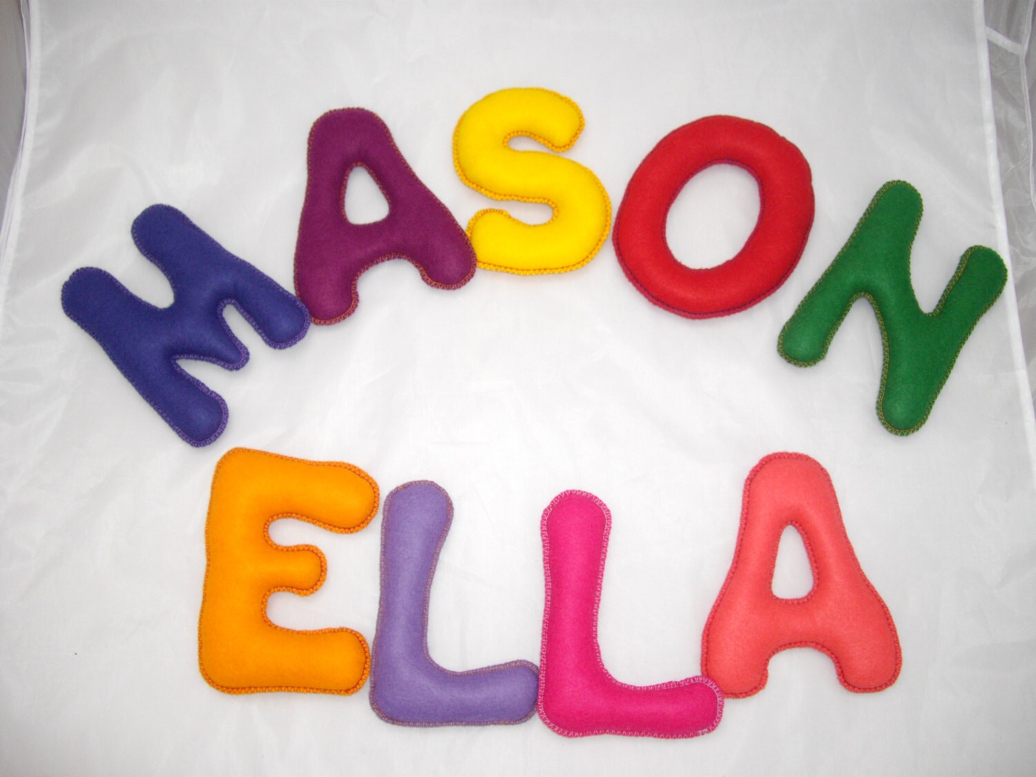 STUFFED FELT ALPHABET Letters Fabric Educational Children ...