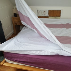 Single, Double, King & Superking - Duvet Cover with Two-Way Continuous ZIP Closure - Made to Order