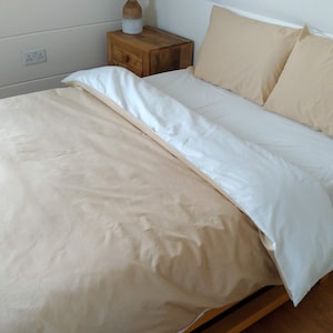 Double, King Size - Duvet Cover with Continuous ZIP Closure - Opens up on THREE SIDES!!!