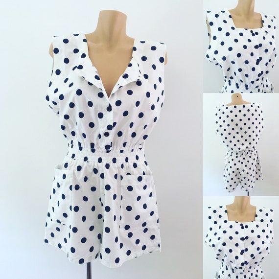 Vintage polka dot playsuit