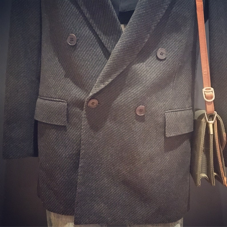 Vintage 80s double breasted coat