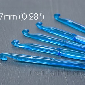 7 mm Häkelnadel Gehäkelte Acrylnadel Werkzeuge Zubehör Kunststoff Häkelnadel Große Häkelnadel Große Häkelnadeln für sperriges T-Shirt-Garn