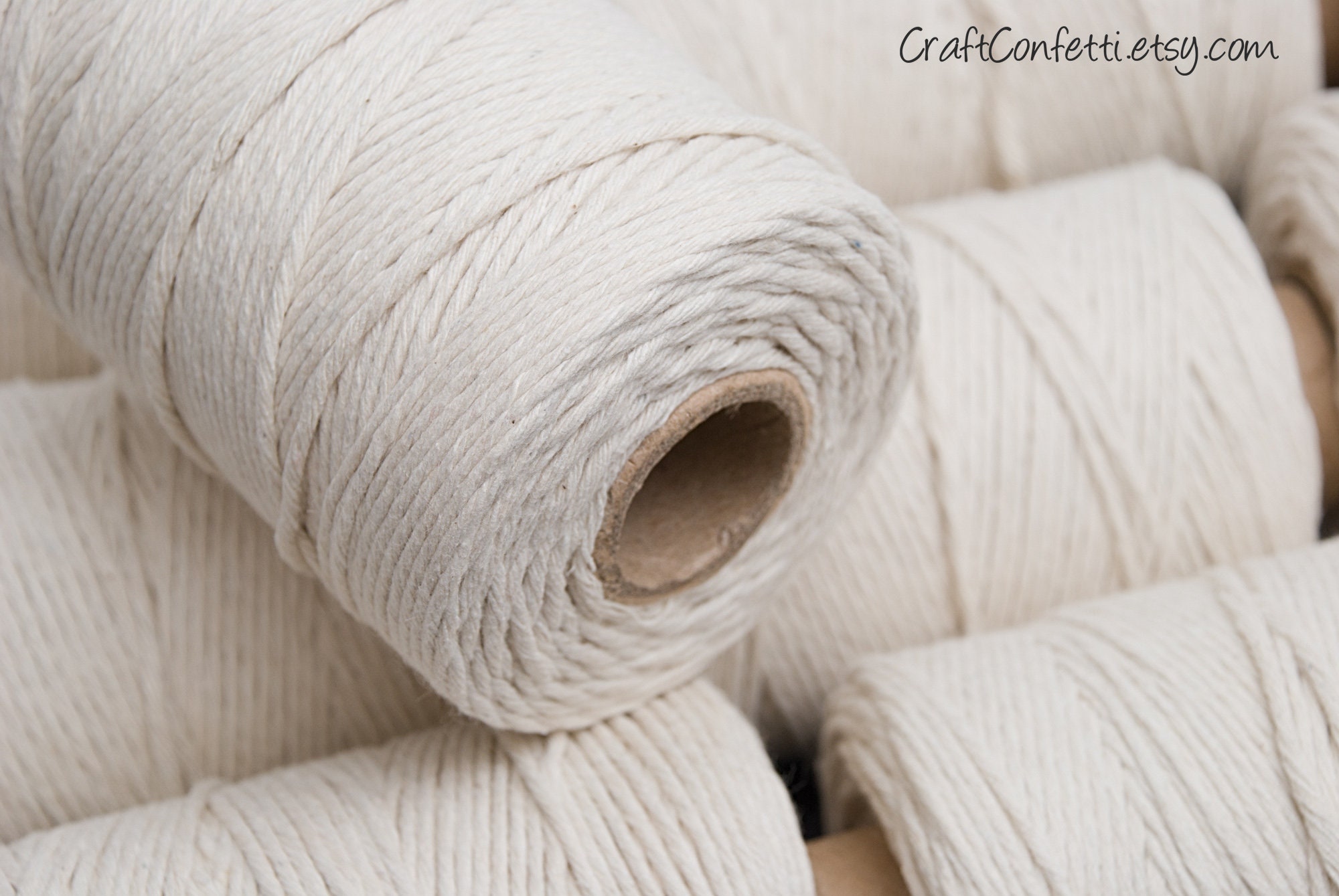 Cotton twine 200g Single strand cotton twine Macrame string Etsy