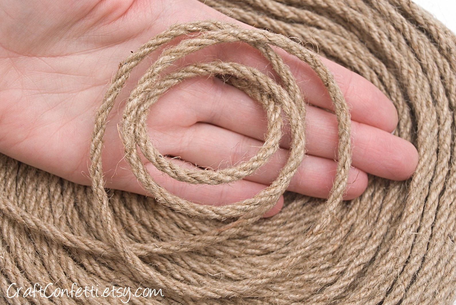 Jute Twisted Cord 4mm. Natural Jute Cord. Raw Jute Rope. Etsy