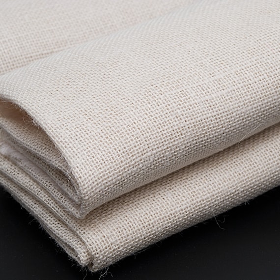 Off White Jute Fabric by the Yard, Natural Sackcloth, Organic Jute Sheet,  Hessian, Burlap Fabric Material for Home Decor, Bags / 1/2 Yard -   Singapore