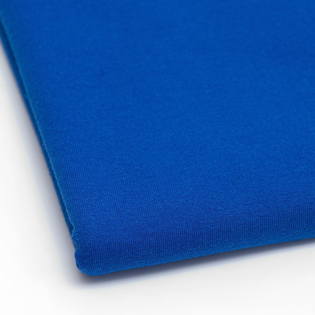 Zaffre Blue Jersey Knit Fabric for Sewing Projects Cotton Etsy UK