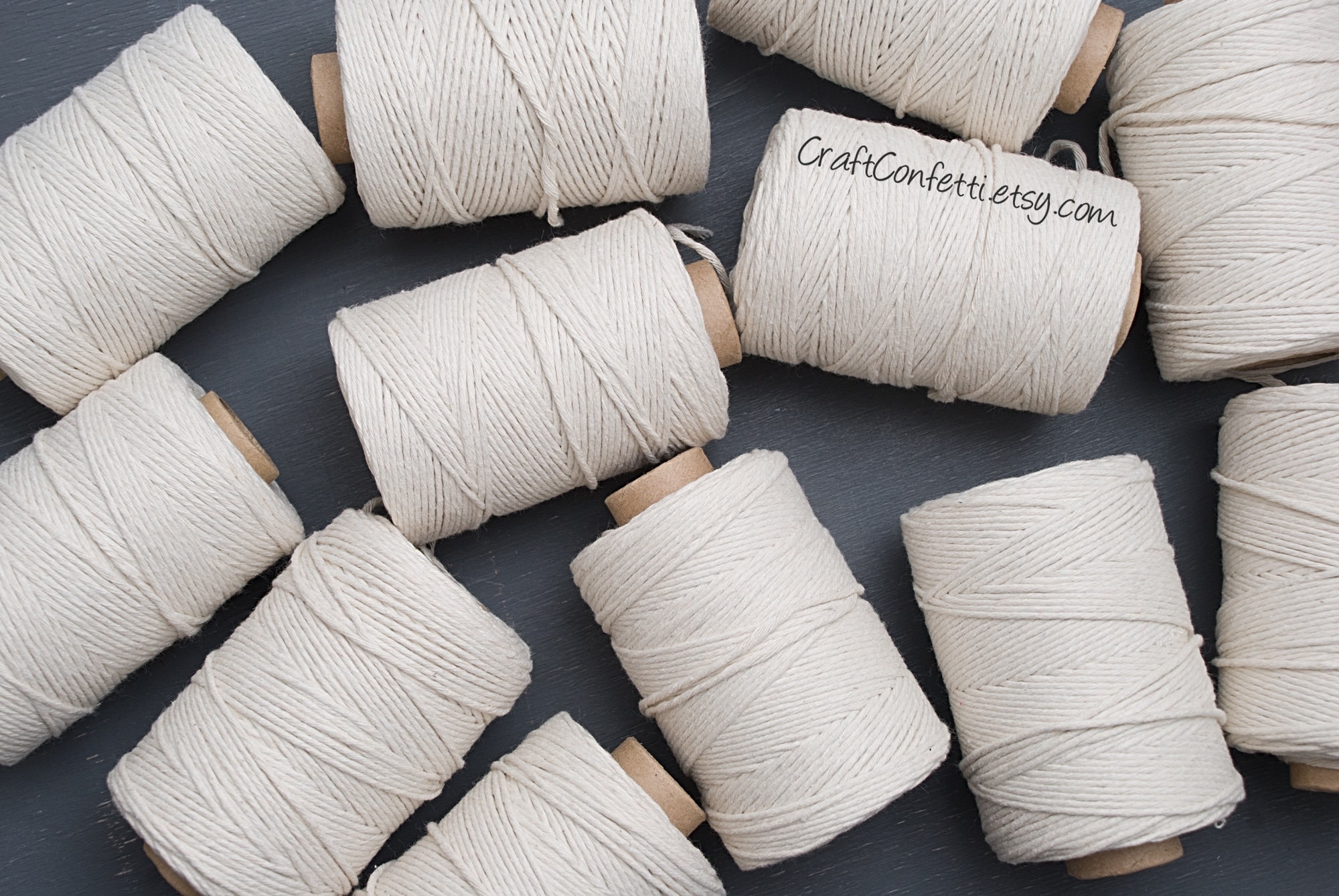 Cotton twine 200g Single strand cotton twine Macrame string Etsy