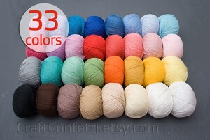 Lot De 6 Pelotes De Fil à Tricoter/crochet En Coton Acrylique - 50g Chacune - Blanc - Pour Débutants Et Créatifs