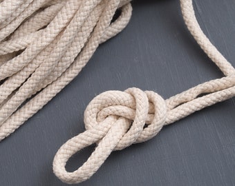 Corda Di Cotone Naturale KINGLAKE 8mm X 20m - Per Fai Da Te, Giardinaggio E Decorazione