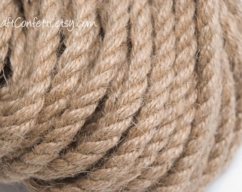 Cuerda de yute natural de 164 pies x 0.394 in, cuerda de cáñamo resistente  de 3/8 pulgadas, la mejor cuerda de yute para arañar y decorar gatos
