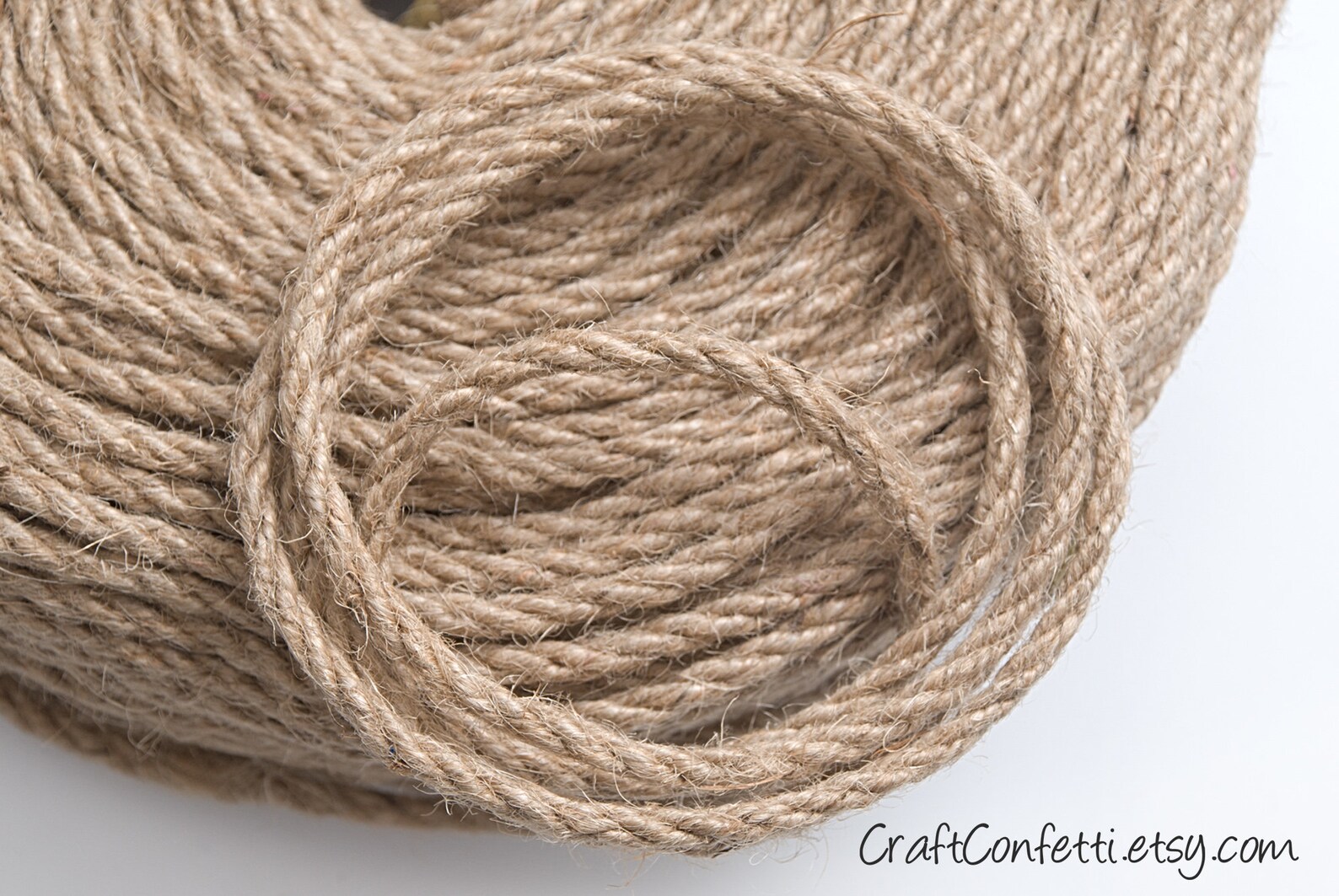 Jute Twisted Cord 4mm. Natural Jute Cord. Raw Jute Rope. Etsy