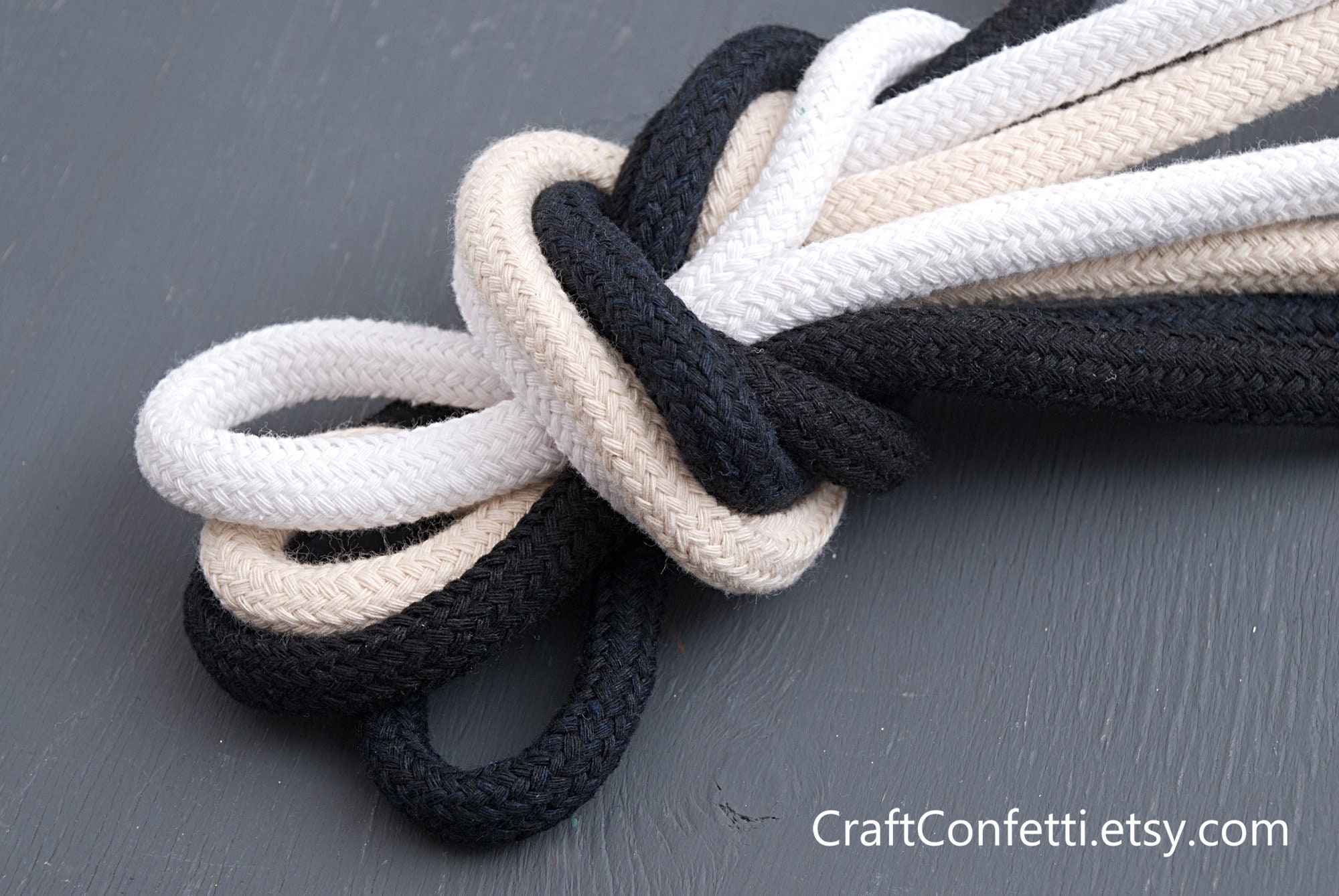 Cuerda de algodón gruesa de 10 mm30 pies, Cuerda trenzada, Cordón