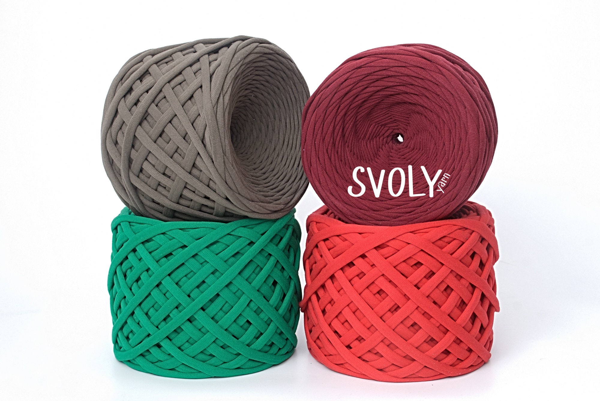 Shamrock Green t shirt yarn 50m or 55yd Cotton jersey yarn Etsy