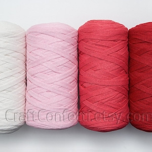 YARNART ribbon yarn 250g skein. Lightweight cotton tube yarn for Knitting bags, Crochet projects, crafting, Home decor / 125m (136.7yds)